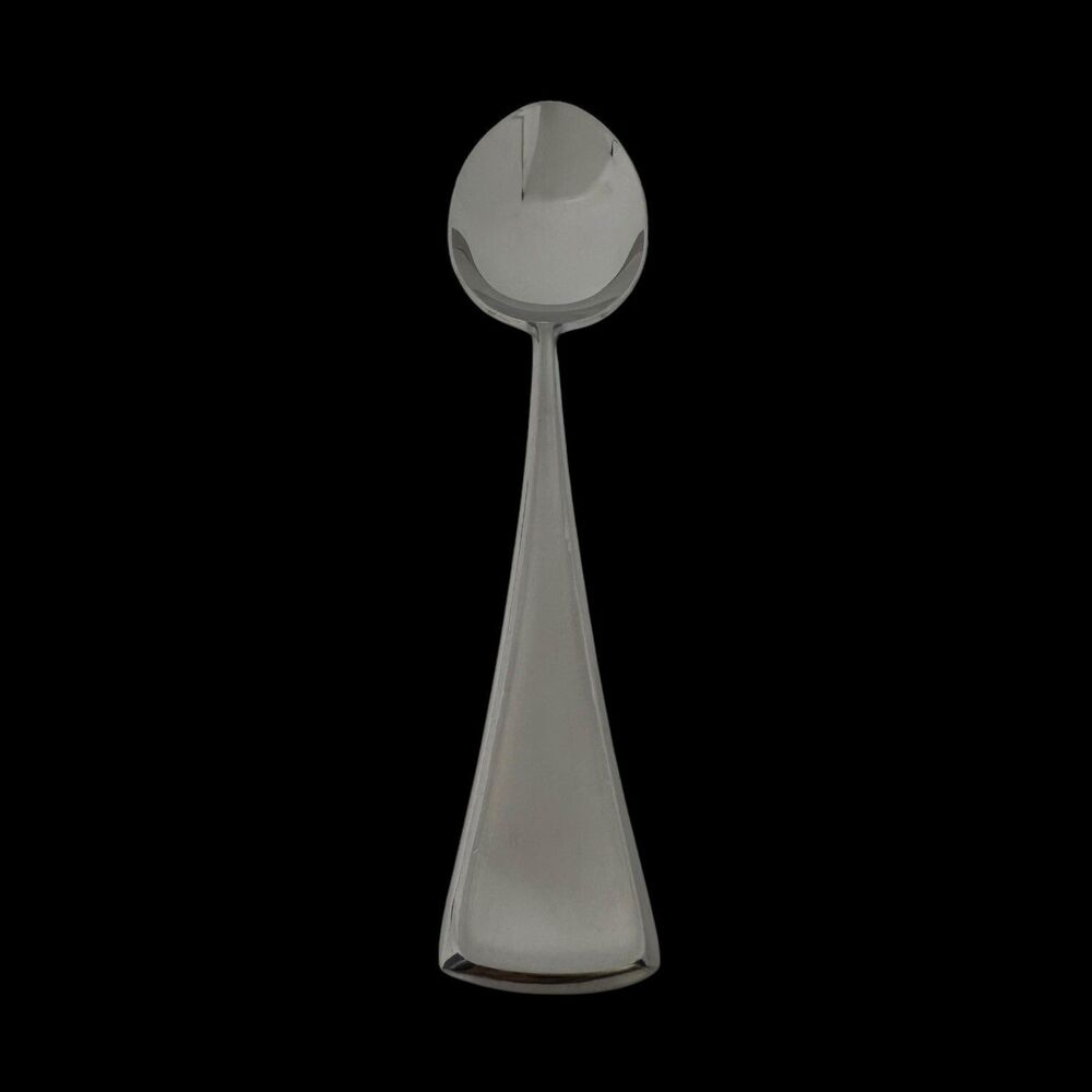 Gorham Stephanie Frosted Serving Spoon 18/8 Stainless Steel Vintage RARE Retired